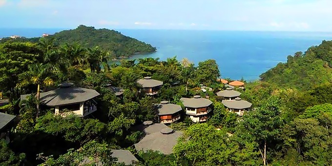 An aerial view of the Tulemar Resort