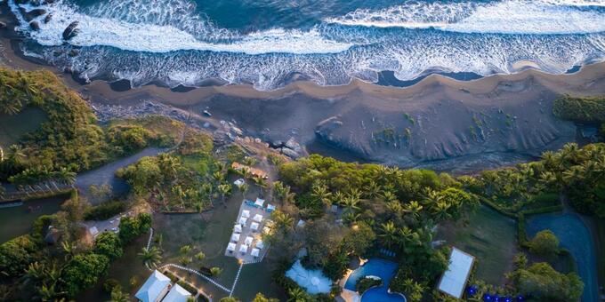 <p>Escape to the tranquil paradise of Azul Hotel & Retreat in Marbella, Guanacaste, where relaxation and natural beauty await. Nestled along a secluded stretch of coastline, this hidden gem offers the perfect escape from the ordinary. Embrace the serenity of Playa Azul, the hotel's namesake beach with its unique bluish-gray sand and mesmerizing waves, ideal for leisurely strolls or adventurous surfing.  Beyond the beach, discover a wealth of on-site activities, from rejuvenating spa treatments and yoga classes to guided hikes and horseback riding adventures.  Unwind by the inviting pool, relax in a hammock, or simply soak in the peaceful ambiance of this secluded paradise.  Azul Hotel & Retreat provides comfortable and modern accommodations, designed to foster a connection with nature and enhance your overall experience.  Whether you're seeking adventure, relaxation, or a harmonious blend of both, this tranquil haven offers the perfect setting to unwind, recharge, and create lasting memories in the untouched beauty of Marbella.</p>